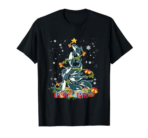 Orca Killer Whale Ornament Christmas Tree T-Shirt