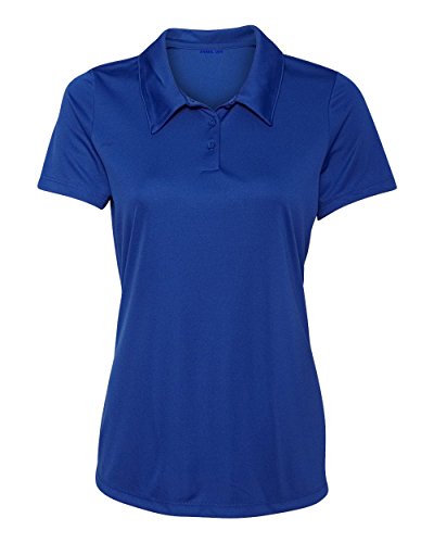 Women's Dry-Fit Golf Polo Shirts 3-Button Golf Polo's in 20 Colors XS-3XL Shirt Royal-M