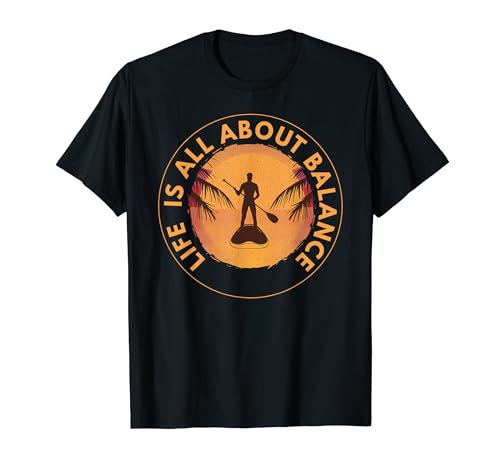Men Paddleboarder on SUP Paddle Board for Standup Paddling T-Shirt