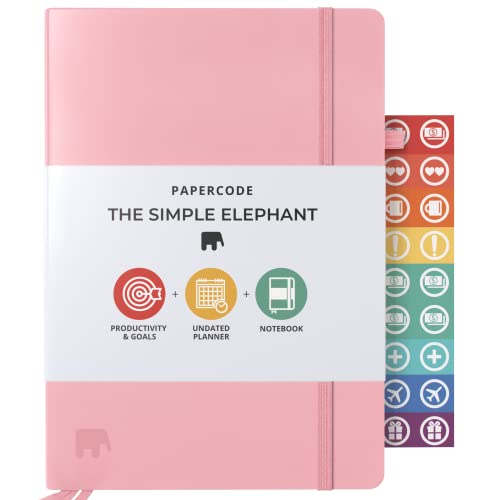 Papercode 2024 Daily Planner - Leather Weekly Planner W/Thick No-Bleed Pages - Monthly & Weekly Layouts - Use for Productivity, Schedule, or Agenda