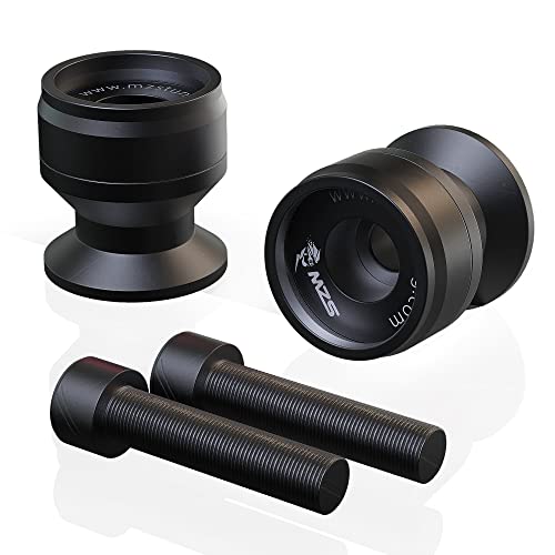 MZS 8MM Swingarm Spools Sliders Stand Universal M8 Black Compatible with CBR 600 F2 F3 F4 F4i CBR600RR CBR1000RR GSXR600 GSXR750 GSXR1000 GSXS750 SV650 ZX6R ZX10R Z650 Z900 Z1000 EX400 EX650 Daytona