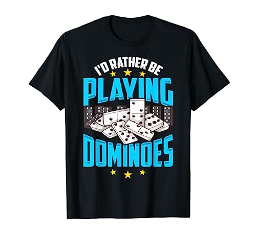 Domino Game Player Quote Funny Dominoes Pieces Gift T-Shirt
