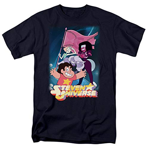 Steven Universe Gem Flag Cartoon Network T Shirt & Stickers (Medium) Navy