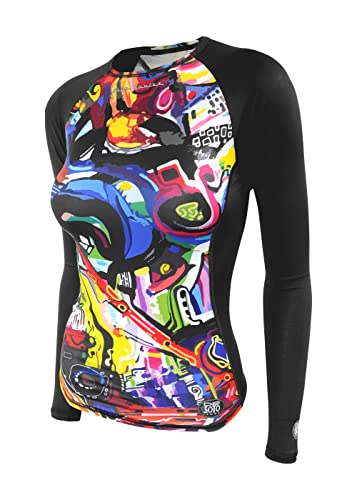 De Soto Femme Skin Cooler Long Sleeve - WLSSC (Entropy of Color, X-Large)