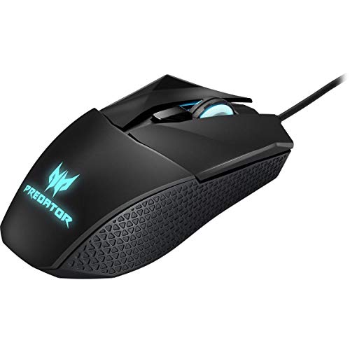 Acer Predator Cestus 300 RGB Gaming Mouse – Dual Omron switches 70M click lifetime, On board memory and programmable buttons,Black