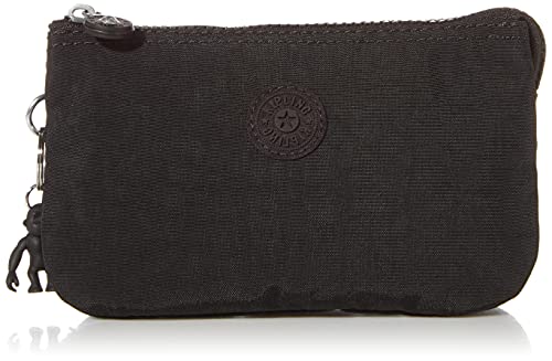 Kipling womens Womenâ€s Creativity Large Pouch, Versatile Cosmetics Kit, Lightweight Nylon Travel Organizer Pouch, Black Noir, Large US