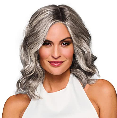 Raquel Welch Bella Vida Wavy Layered Wig, 100% Hand Tied, Shoulder Length by Hairuwear, Sheer Luxury Collection, Petite-Average LuxLite Cap, RL19/23SS Biscuit