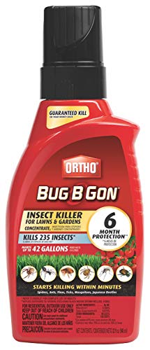 Ortho Bug B Gon Insect Killer for Lawn and Gardens Concentrate 1, 32 fl. oz. - Kills Spiders, Ants, Fleas, Ticks, Mosquitoes and Japanese Beetles - Makes Up to 42 gal.