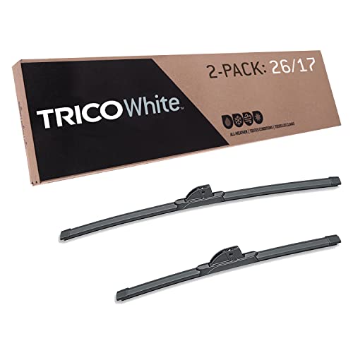 TRICO White 26 Inch & 17 Inch Pack of 2 Extreme Weather Winter Automotive Replacement Windshield Wiper Blades for My Car (35-2617), Easy DIY Install & Superior Road Visibility
