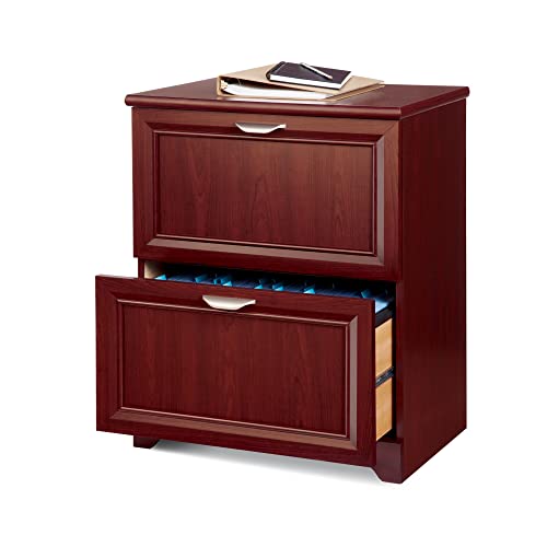 Realspace Magellan 24'W Lateral 2-Drawer File Cabinet, Classic Cherry