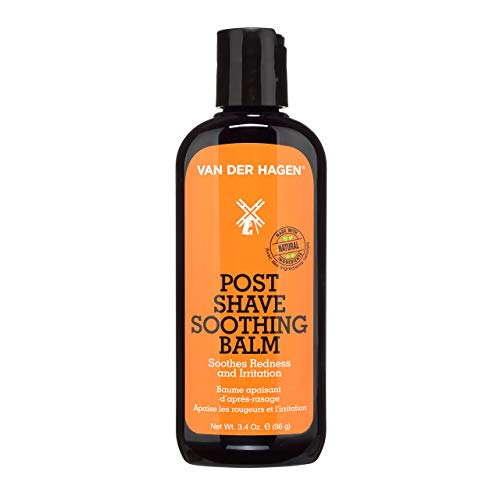 Van Der Hagen Post Shave Soothing Balm - Natural Ingredients for Soothing and Moisturizing Post Shave Finish, Unscented, 3.4 oz