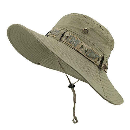 LETHMIK Fishing Sun Boonie Hat Waterproof Summer UV Protection Safari Cap Outdoor Hunting Hat
