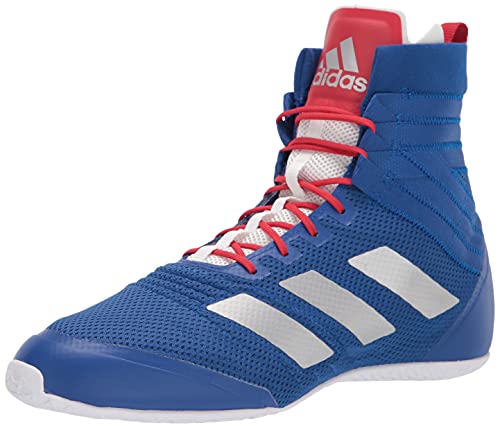 adidas Unisex Speedex 18 Boxing Shoe, Team Royal Blue/Silver Metallic/Team Collegiate Red, 5 US Men