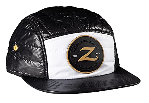 Avedis Zildjian Company Standard Limited Edition Quilted 5 Panel Camp Hat, Black and White, One-Size