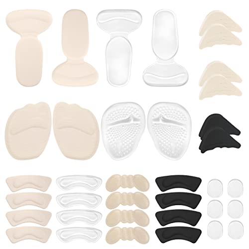 18 Pairs High Heel Cushions Pad Reusable Heel Insert for Women and Men Super Comfort Ball of Foot Cushions