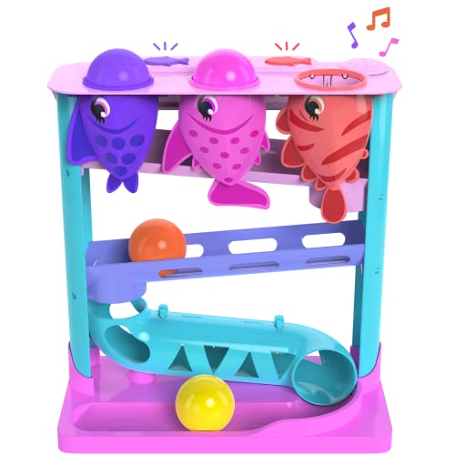 Move2Play, Feed The Fish, Interactive Toy for 1+ Year Olds, 6 to 12 Months, Baby Toy, Birthday Gift for Girls, 9-12 Months, 6 7 8 9 10 12+ Months