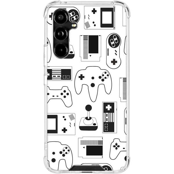 Skinit Clear Phone Case Compatible with Samsung Galaxy A54 5G - Officially Licensed Originally Designed Retro Gaming Controllers Design