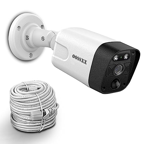 OOSSXX 4K PIR POE Extend Camera Outdoor Indoor Video Surveillance Security Waterproof Wired POE Camera, Home IP 4K 8MP Camera, Night Vision, Just Extend POE Kits