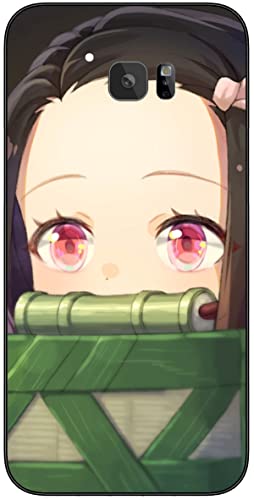 Compatible with Samsung Galaxy S7 Edge Phone Case Sla'yer Nezuko Cute De'mon 797 Shock Absorption Rubber Black Case