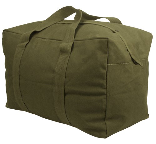 Rothco Canvas Parachute Cargo Bag Extra Large Duffle Bag 75L, Olive Drab