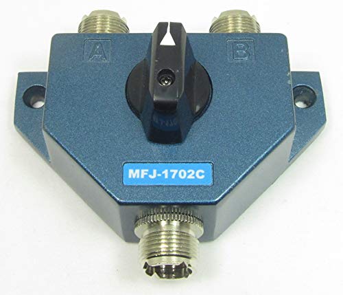 MFJ-1702C MFJ1702C MFJ-1702 MFJ1702 Original MFJ Enterprises HF/VHF/UHF 2 Position Antenna Switch with Lightning Protector