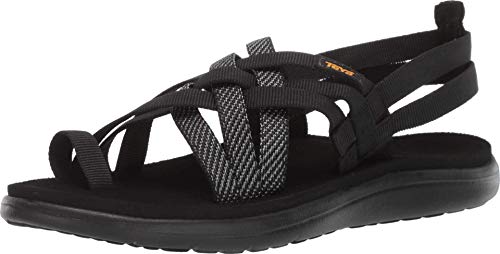 Teva Women's Voya Strappy Sandal, Hera Black, 9
