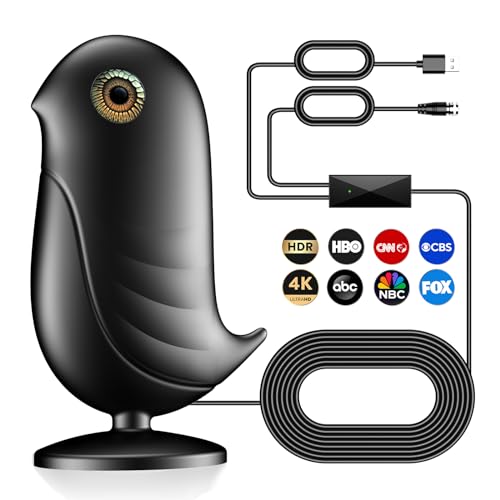 2023 Signal Enhance TV Antenna with 560+ Miles Coverage Range Supports 4K 8K 1080p for Smart HDTV and Older TVs, Indoor Signal Booster, 18ft HDTV Cable