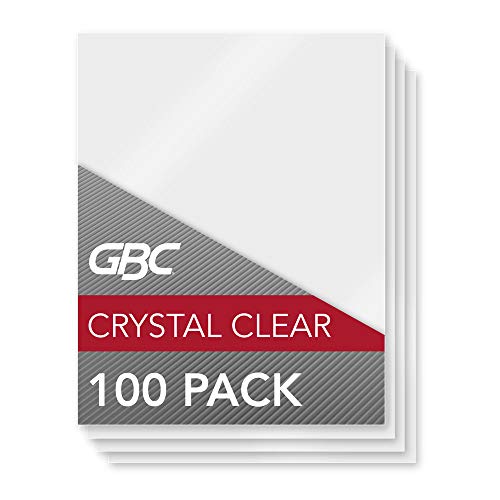 GBC HeatSeal Lamination Pouches, Letter Size, 5 mil, Crystal Clear, 100/Pack (3200403)