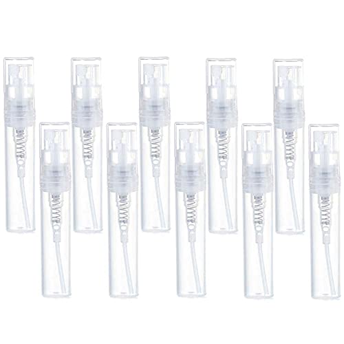 BlingKingdom 10pcs 2ml Refillable Mini Spray Atomizer Empty Bottles Portable Perfume Liquid Travel Sample Bottle Sprayer