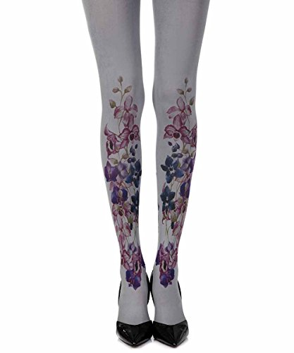 Zohara Tights Should'Ve Bought U Flowers Floral One-Size Opaque Print Tights