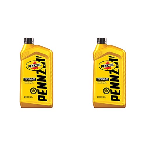 Pennzoil Conventional 10W-30 Motor Oil (1-Quart, Single-Pack) (Pack of 2)