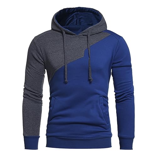 Baby Blue Hoodie Men Big And Tall Hoodies For Men Pink Sweater Long Sleeve Tee Shirts For Men Funny Tshirts Mens Shirt Jacket Men'S Novelty Hoodies Family Sweaters （Royal Blue，Xx-Large）