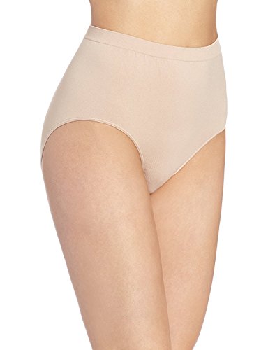 Bali Women's Comfort Revolution Brief Panty (3-Pack) (6-7, Nude)
