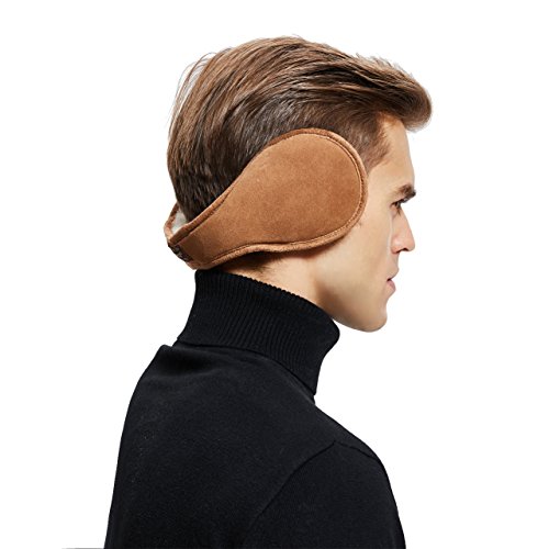 IKEPOD Sheepskin Wool Snug Earmuffs Ear Warmer - Australian Unisex Classic Earwarmer