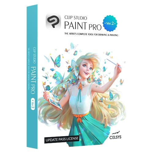 CLIP STUDIO PAINT PRO - Version 2 | Annual Update Pass | for Clip Studio Paint PRO Version 1 and Version 2 perpetual one-time owners