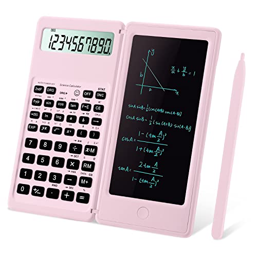 Scientific Calculators,IPepul Multi-functional Pink Kawaii Calculator with Algebra, Trigonometry, and Calculus, Suitable for Students, Teachers, &Business Professionals, lead School supplies（Pink）