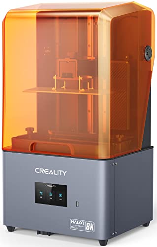 Creality Resin 3D Printer Halot-Mage, 8K Resolution Outperforms 12K Print Detail 10.3' Monochrome LCD UV Photocuring Larger Resin Printer with High-Precision Integral Light Fast Print Dual Z-axis Rail