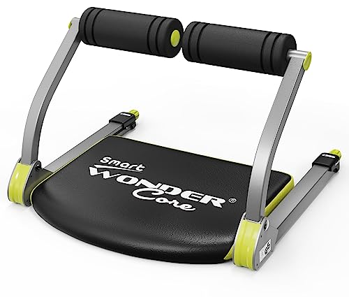 WONDER CORE SMART Sit Up Exercise Equipment, Abdominal Exercise Machine for Home, Ab Crunch Machine for Stomach Workout, Fitness Equipment for Abs Workout, Core Ab Exercise System Trainer (Green)