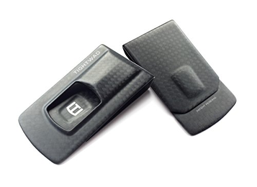 Tightwad Men's Black Carbon Fiber Money Clip