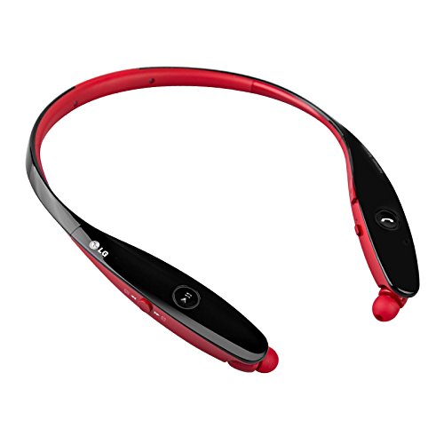 LG TONE INFINIM Bluetooth Stereo Headset, Red Black (Certified Refurbished)