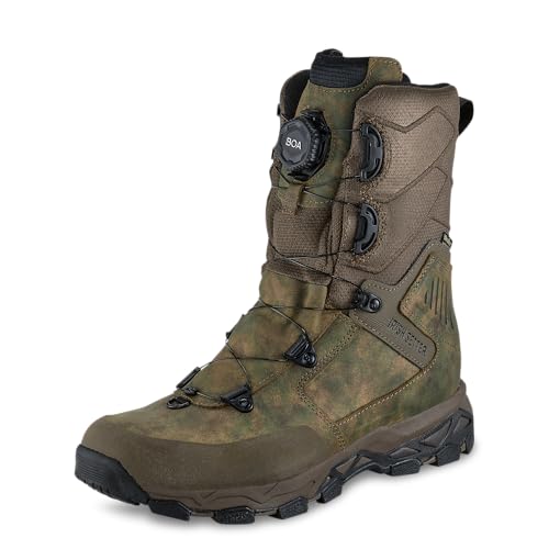 Irish Setter, Pinnacle, Men’s, 11', BOA, Waterproof, Hunting Boot, Earth Field Camo, 11 D (Medium)