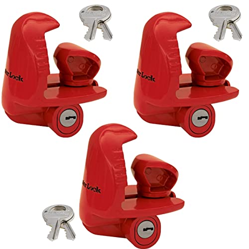 Master Lock - Universal Size Fits 1-7/8', 2', and 2-5/16' Couplers - Trailer Locks 389DAT, 3 Pack