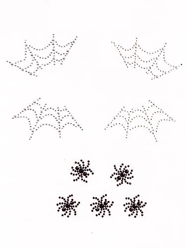 Leg Avenue Women's Halloween Adhesive Face Jewels Sticker, Multicolor, One Size
