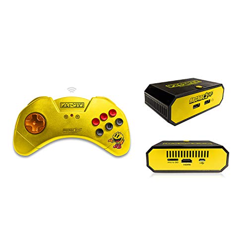 Arcade1Up Pac-Man HDMI Game Console with Wireless Controller - Includes 10 Games! - Not Machine Specific