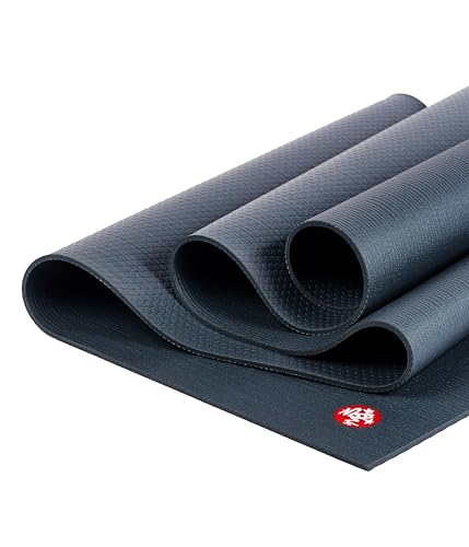 Manduka PRO Lite Yoga Mat - Lightweight For Women and Men, Non Slip, Cushion for Joint Support and Stability, 4.7mm Thick, 71 Inch (180cm), Thunder
