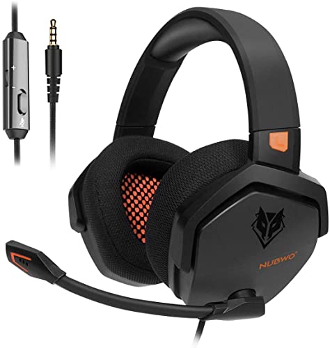 NUBWO N16 Gaming Headset - Noise Canceling Mic, Stereo Sound, and Comfortable Design for PS5, PS4, Xbox One, Switch, PC, Laptop, and Mac