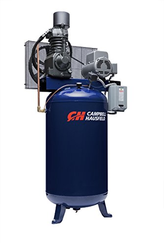Campbell Hausfeld Air Compressor, 80 Gallon Vertical Two Stage 25CFM 7.5HP 208-230V 1PH (TF211201AJ)