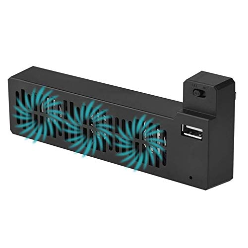 Portable USB External Cooling Fan for Xbox ONE X Game Console, Side Mounted Cooling Fans Replacement Part Kit