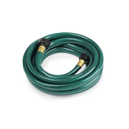 ORGRIMMAR ½' PVC Outdoor Garden Hose for Lawns, Boat Hose, Flexible and Durable,No Leaking, GHT Fitting for Household (15FT, Green)