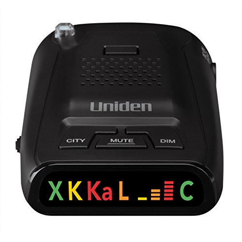 Uniden DFR1 Long Range Laser and Radar Detection, 360° Protection, City and Highway Modes, Easy-to-Read Color Icon Display with Signal Strength Meter Bars,Black